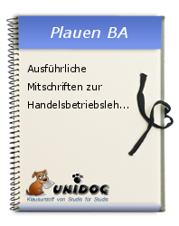 Ausführliche Mitschriften Zur Handelsbetriebslehre - 